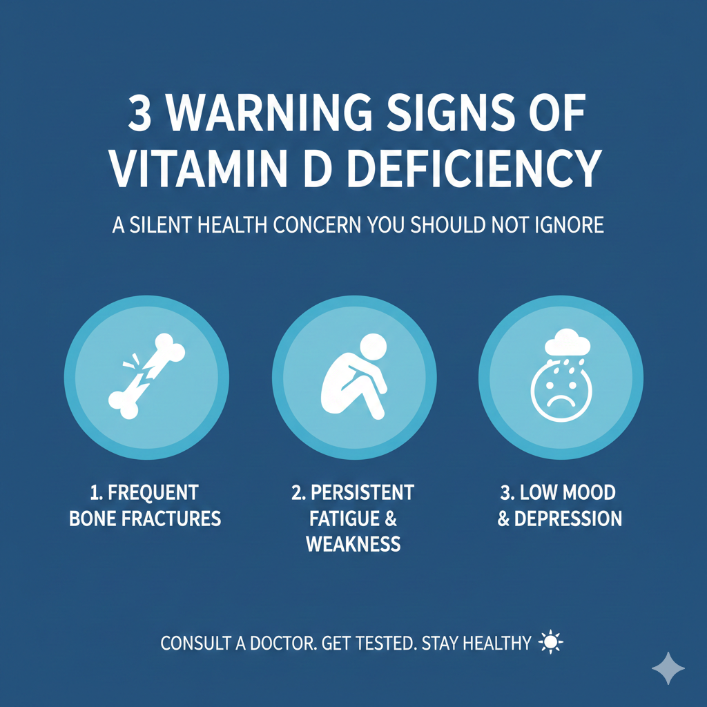 3 Warning Signs of Vitamin D Deficiency : A Silent Health Concern You Should Not Ignore